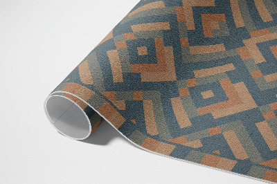 Pvc teppich Aztekische Geometrie vintage boho muster