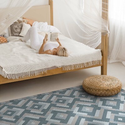 Vinyl teppich läufer Aztekische Geometrie vintage boho Muster