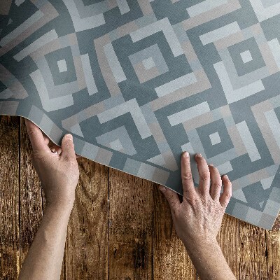 Vinyl teppich läufer Aztekische Geometrie vintage boho Muster