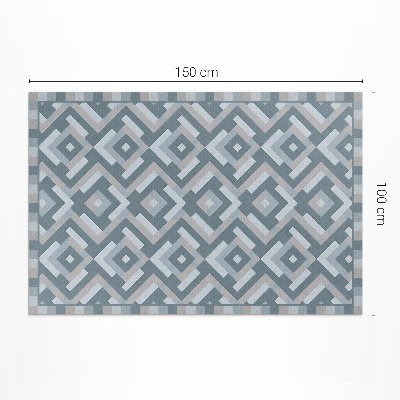 Vinyl teppich läufer Aztekische Geometrie vintage boho Muster