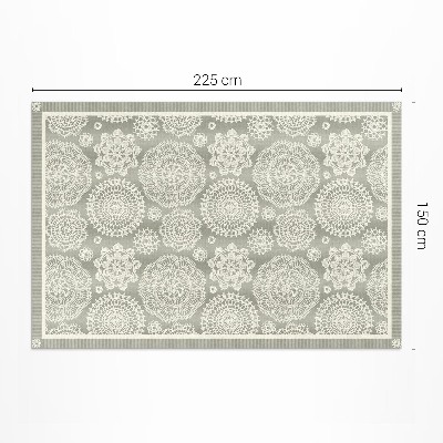 Teppich pvc Florale Mandalas dekoratives Boho-Muster