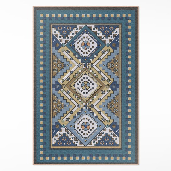Teppich auf pvc Marokkanisches Design geometrisches Ornament