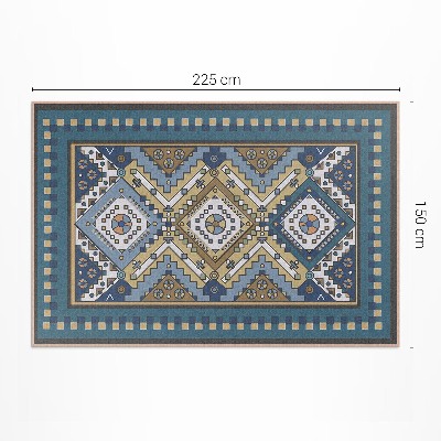Teppich auf pvc Marokkanisches Design geometrisches Ornament