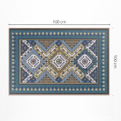 Teppich auf pvc Marokkanisches Design geometrisches Ornament