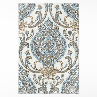 Teppich pvc Orientalische Blumen dekoratives florales Motiv