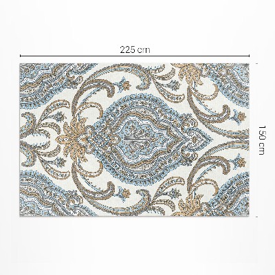 Teppich pvc Orientalische Blumen dekoratives florales Motiv