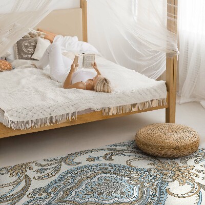 Teppich pvc Orientalische Blumen dekoratives florales Motiv