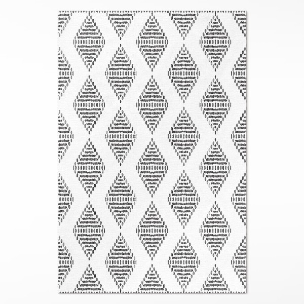 Pvc teppich Geometrisches Rhombenmuster im indischen Stil