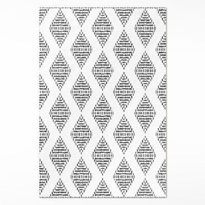 Pvc teppich Geometrisches Rhombenmuster im indischen Stil