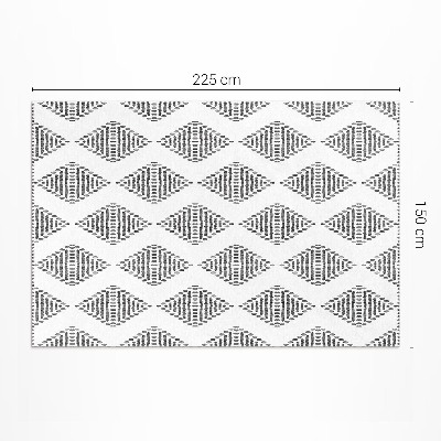 Pvc teppich Geometrisches Rhombenmuster im indischen Stil