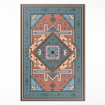 Vinyl teppich läufer Arabisches geometrisches Ornamentmuster