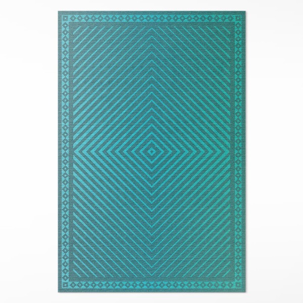 Teppich auf pvc Geometrische Rhomben moderne Linien