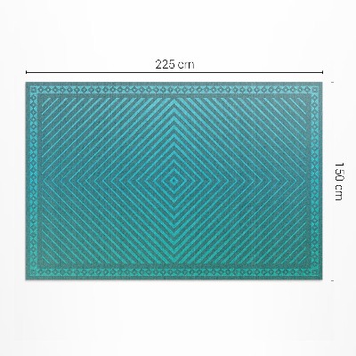 Teppich auf pvc Geometrische Rhomben moderne Linien