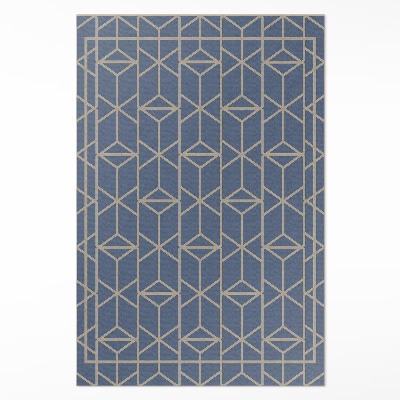 Teppich auf pvc Retro-Muster regelmäßige dekorative Linien