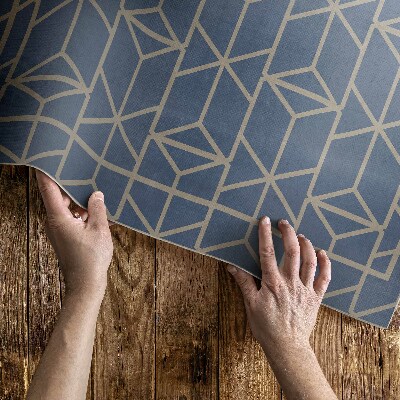 Teppich auf pvc Retro-Muster regelmäßige dekorative Linien