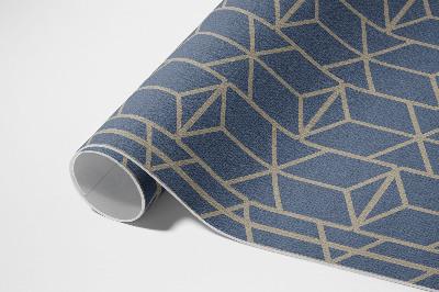 Teppich auf pvc Retro-Muster regelmäßige dekorative Linien