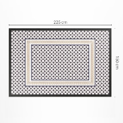 Vinyl teppich Geometrisches Karomuster elegantes Mosaik