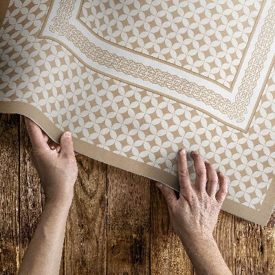 Pvc teppich Geometrisches Karomuster Mosaik Glamour