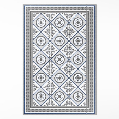 Vinyl teppich läufer Geometrische Rhomboid-Zierfliese
