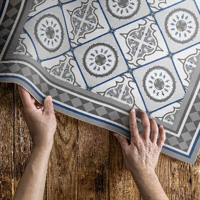 Vinyl teppich läufer Geometrische Rhomboid-Zierfliese
