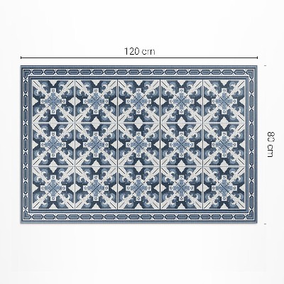 Teppich auf pvc Geometrische rautenförmige dekorative fliesen