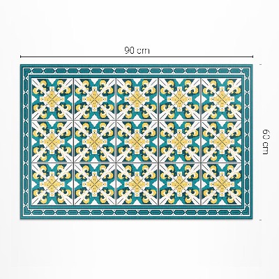Vinyl teppich Geometrische rhomboide farbige fliesen