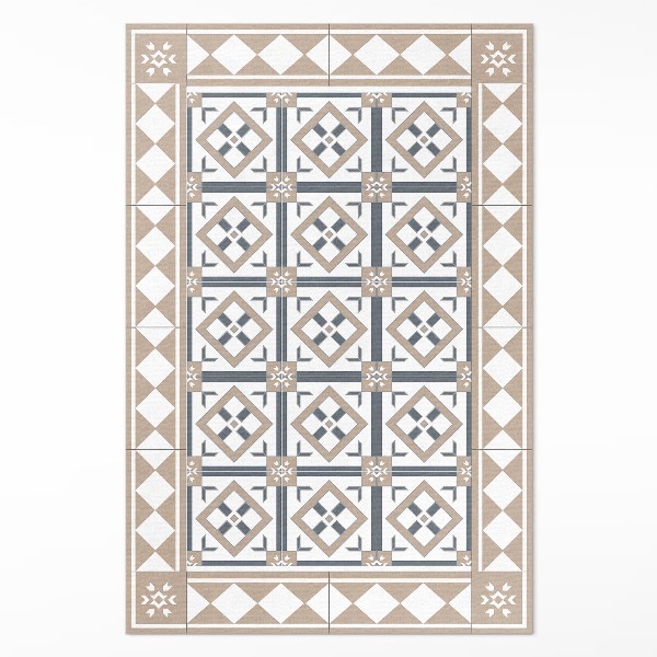 Pvc teppich Rhombus Quadrat elegante Fliesen