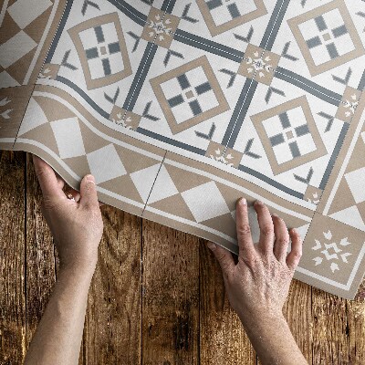 Pvc teppich Rhombus Quadrat elegante Fliesen