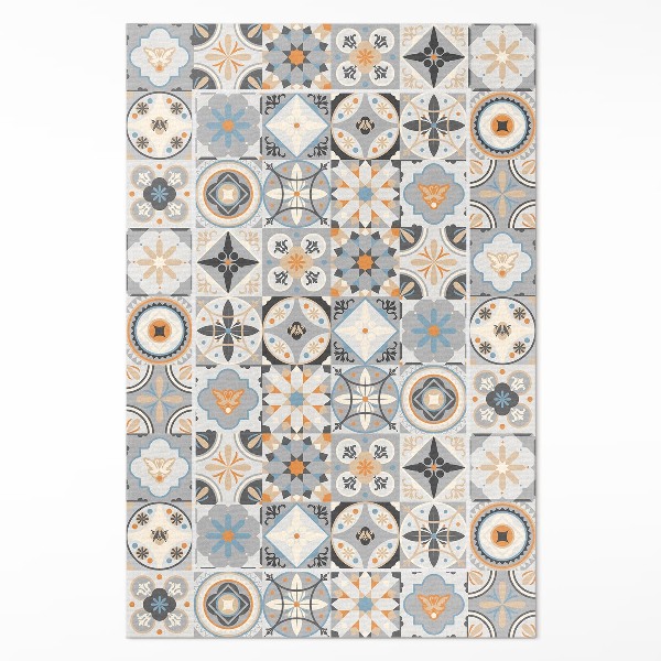 Vinyl teppich läufer Spanische fliesen pastell mosaik