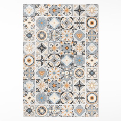 Vinyl teppich läufer Spanische fliesen pastell mosaik