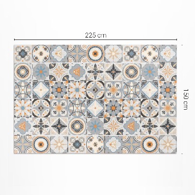Vinyl teppich läufer Spanische fliesen pastell mosaik