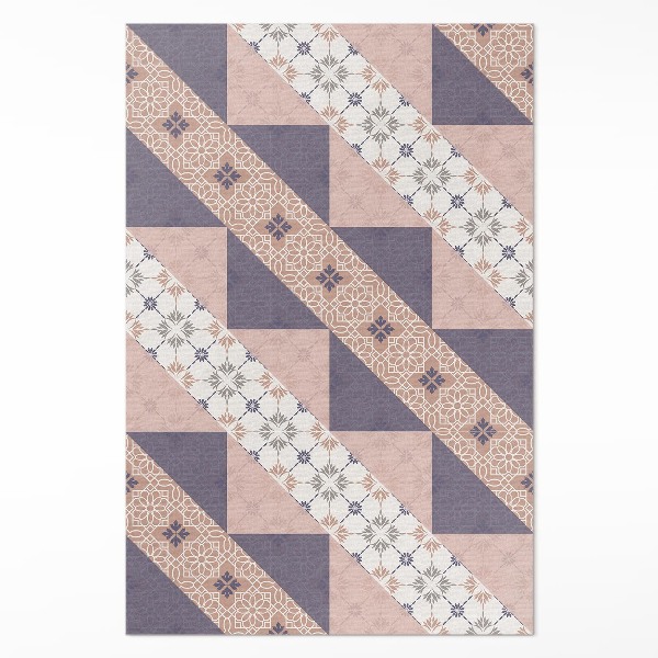 Teppich pvc Modernistische pastellfarbene streifen dekorativ