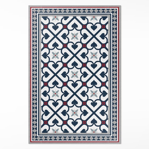 Pvc teppich Floral rhombus dekorative fliesen