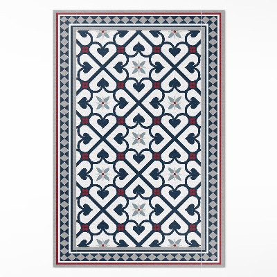 Pvc teppich Floral rhombus dekorative fliesen