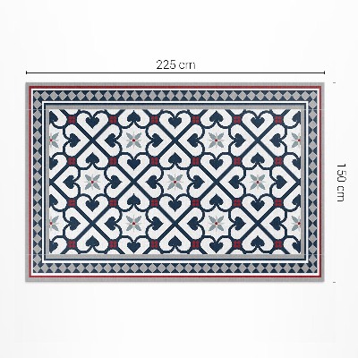 Pvc teppich Floral rhombus dekorative fliesen