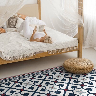 Pvc teppich Floral rhombus dekorative fliesen