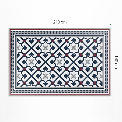 Pvc teppich Floral rhombus dekorative fliesen
