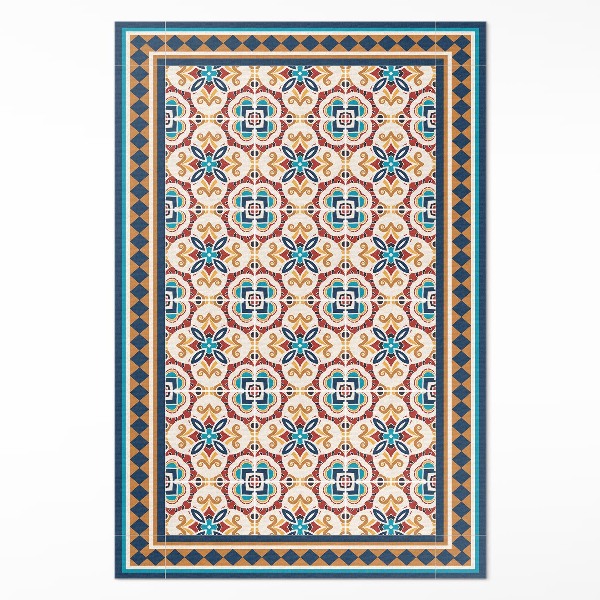 Vinyl teppich läufer Geometrische florale dekorative fliesen