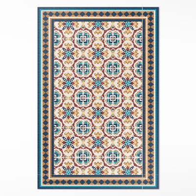 Vinyl teppich läufer Geometrische florale dekorative fliesen