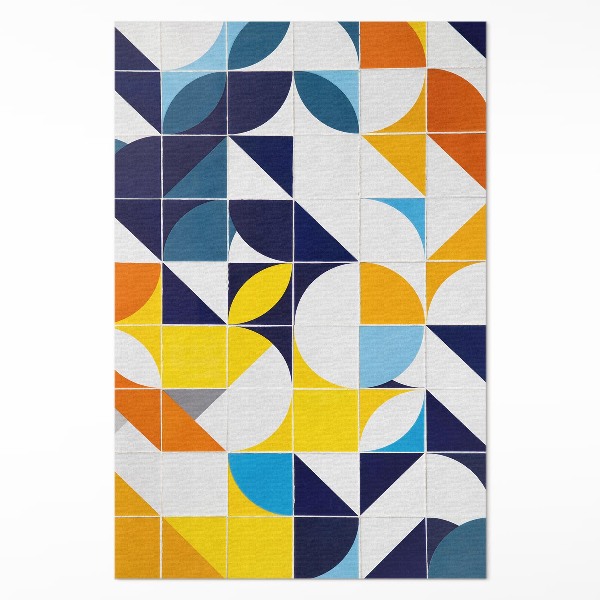 Teppich pvc Geometrische Formen modernes Mosaik