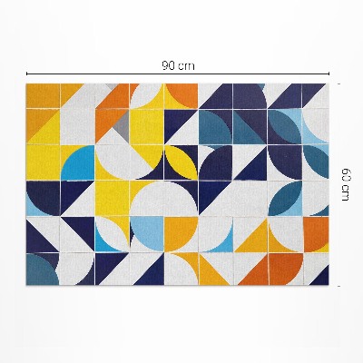 Teppich pvc Geometrische Formen modernes Mosaik