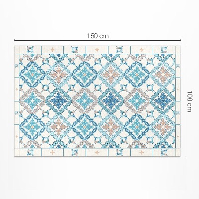 Teppich auf pvc Geometrisches Geflecht dekorative fliesen