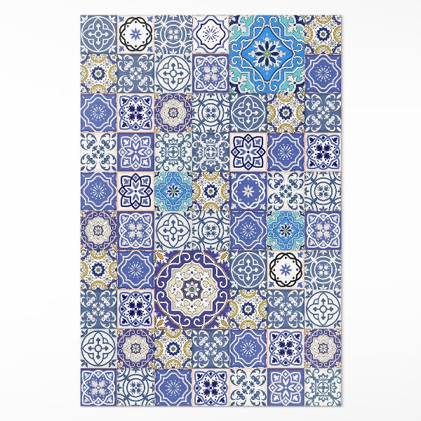 Vinyl teppich Spanische Blumen dekoratives mosaik