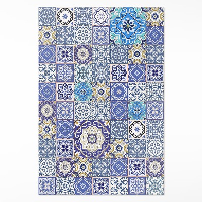 Vinyl teppich Spanische Blumen dekoratives mosaik