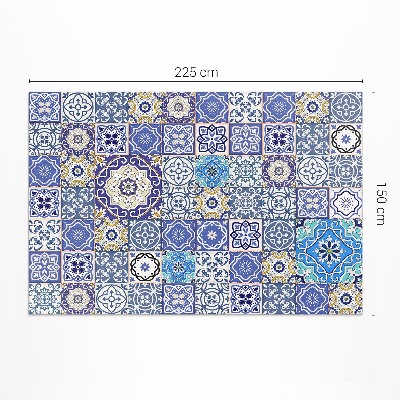 Vinyl teppich Spanische Blumen dekoratives mosaik