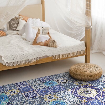 Vinyl teppich Spanische Blumen dekoratives mosaik