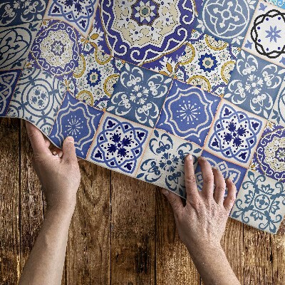 Vinyl teppich Spanische Blumen dekoratives mosaik