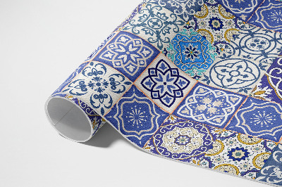 Vinyl teppich Spanische Blumen dekoratives mosaik