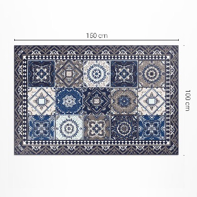Teppich pvc florale fliesen elegante fliesen