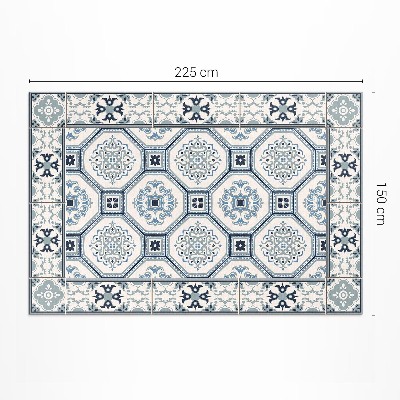 Teppich auf pvc Geometrische Formen elegante fliesen